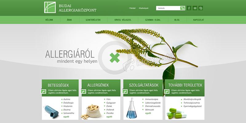 Budai Allergiaközpont webdesign