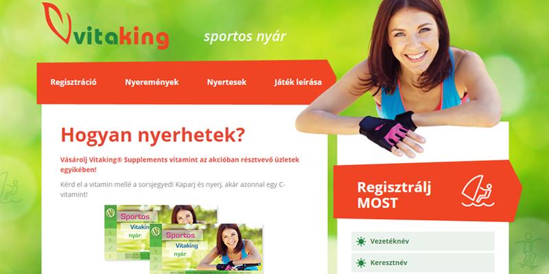 Sportos nyár – Vitaking-microsite