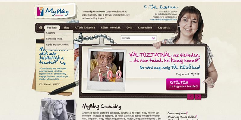 MyWay Coaching weboldal