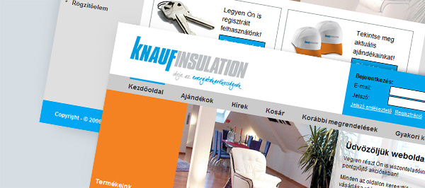 Knauf Insulation Viszonteladói webáruház