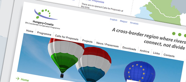 Magyarország–Horvátország Határon Átnyúló Együttműködési Program weboldala