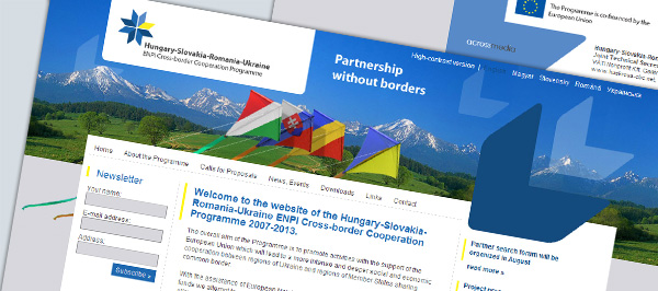HU–SK–RO–UA Határon Átnyúló Együttműködési Program honlapja